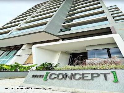 Apartamento para Venda, em Mar�lia, bairro Condom�nio Edif�cio Concept, 1 dormit�rio, 1 banheiro, 1 vaga